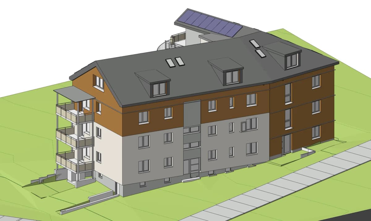 Mehrfamilienhaus Kfw55 2